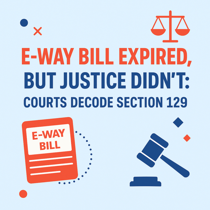 E-Way Bill Expired, But Justice Didn’t: Courts Decode Section 129